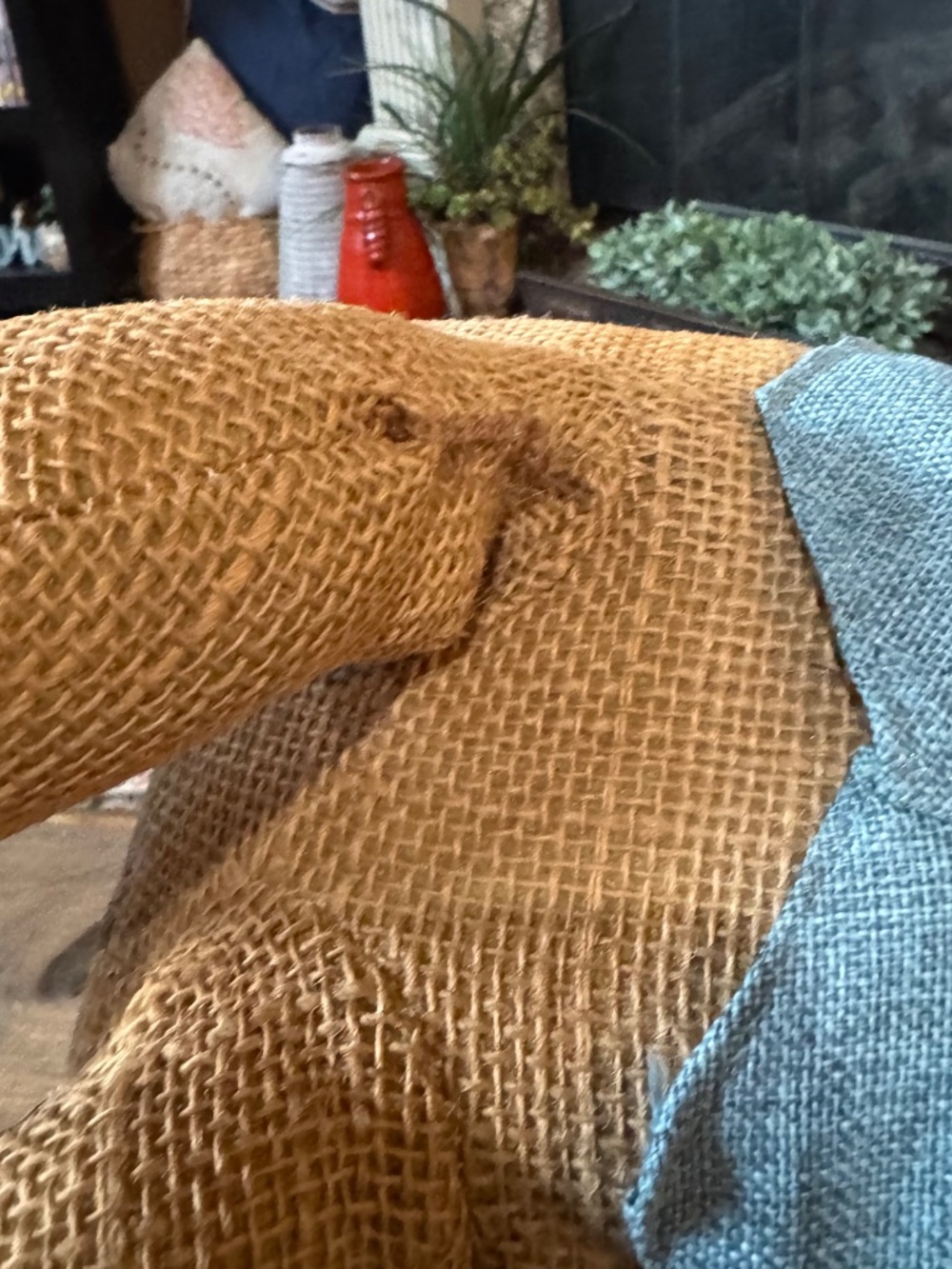 2 feet tall 70’s burlap bunny. - Picture 12 of 13